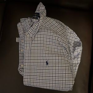 Light Blue Ralph Lauren Long Sleeve Button Up Shirt